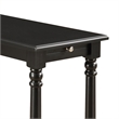 Convenience Concepts French Country Regent End Table in Black Wood Finish