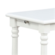 Convenience Concepts French Country Regent End Table in White Wood Finish