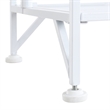 Convenience Concepts Xtra Storage Five-Tier Folding Corner Shelf in White Metal