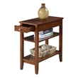 Convenience Concepts End Table Nightstand Bedside Rectangle in Wood - Mahogany