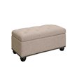 Convenience Concepts Designs4Comfort 7th Avenue Storage Ottoman in Tan Fabric