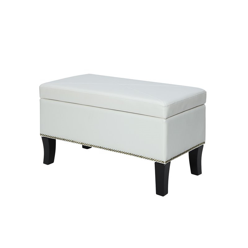 Convenience Concepts Designs4comfort Winslow Storage Ottoman In Convenience Concepts Designs4comfort Winslow Storage Ottoman In Ivory 161322w