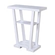Convenience Concepts Newport V Console Table in White Wood Finish