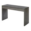 Convenience Concepts Northfield Hall Console Table in Weathered Gray Wood Finish