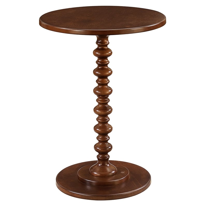 Convenience Concepts Palm Beach Spindle Table in Espresso Wood Finish