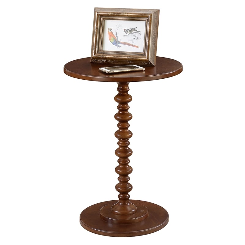 Convenience Concepts Palm Beach Spindle Table in Espresso Wood Finish