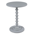Convenience Concepts Palm Beach Spindle Table in Light Gray Wood Finish