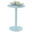 Convenience Concepts Palm Beach Spindle Table in Green Sea Foam Wood Finish