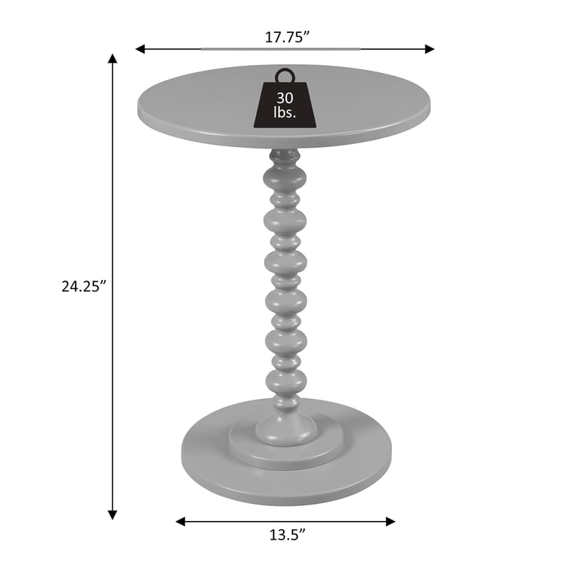 Convenience Concepts Palm Beach Spindle Table in Yellow Wood Finish