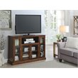 Convenience Concepts Summit Highboy TV Stand in Dark Walnut Wood Finish