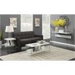 Convenience Concepts SoHo End Table in Faux White Marble Wood Finish