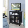 Convenience Concepts Big Sur Highboy TV Stand in Black Wood Finish