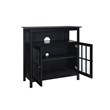 Convenience Concepts Big Sur Highboy TV Stand in Black Wood Finish