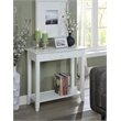 Convenience Concepts American Heritage Hall Table in White Wood Finish