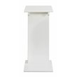 Convenience Concepts Designs2Go Abby Magazine C End Table in White Wood Finish