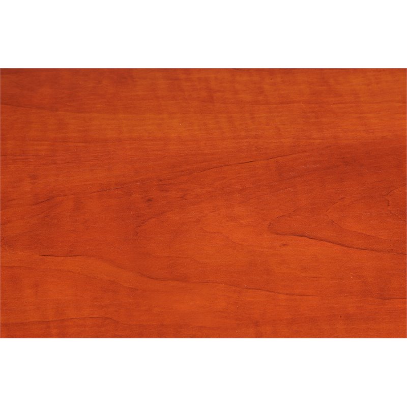 Convenience Concepts Oxford Thre-Tier Corner Bookcase in Cherry and Black Wood