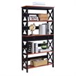 Convenience Concepts Oxford Five-Tier Bookcase in Cherry and Black Wood Finish