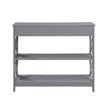 Convenience Concepts Oxford One-Drawer Console Table in Gray Wood Finish