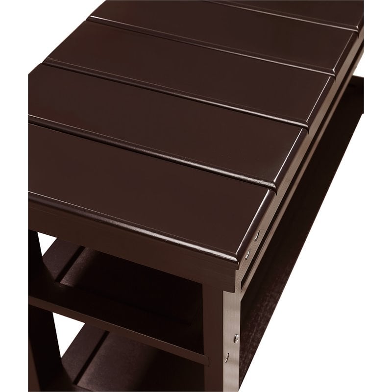 Convenience Concepts Oxford Utility Mudroom Bench in Espresso Wood Finish