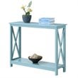 Convenience Concepts Oxford Console Table in Sea Foam Green Wood Finish