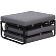 Convenience Concepts Designs4Comfort Twin Folding Bed Ottoman in Gray Fabric