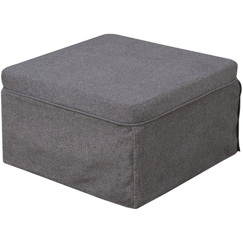 Convenience Concepts Designs4comfort Twin Folding Bed Ottoman In Convenience Concepts Designs4comfort Twin Folding Bed Ottoman In Gray R8 171