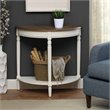 French Country Console Table in Driftwood and White Wood Finish