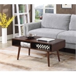 Convenience Concepts Napa Valley Coffee Table in Espresso Wood Finish