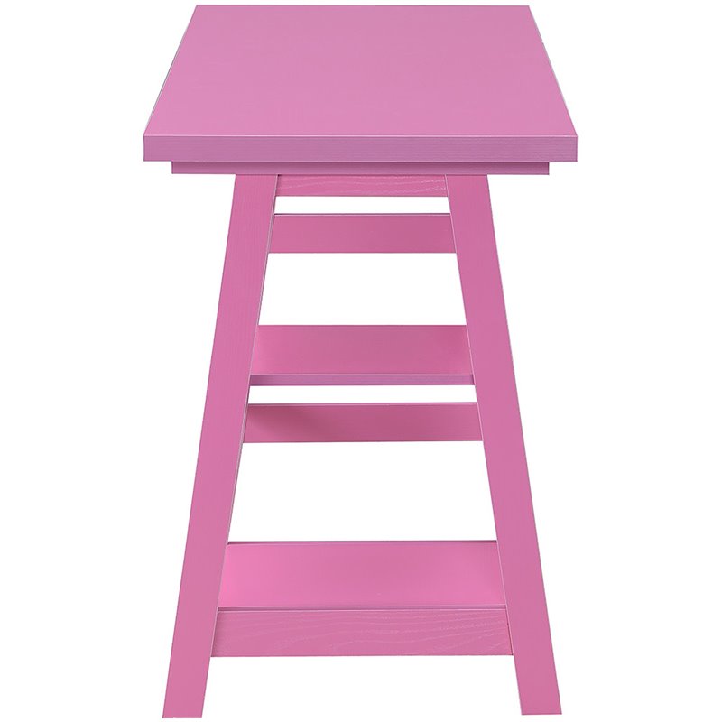 Convenience Concepts Designs2Go Pink Trestle Desk