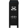 Convenience Concepts Omega Storage Console Table in Black Wood Finish