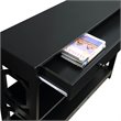 Convenience Concepts Omega Storage Console Table in Black Wood Finish