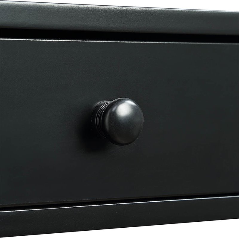 Convenience Concepts Omega Storage Console Table in Black Wood Finish