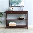 Convenience Concepts Omega Storage Console Table in Espresso Wood Finish