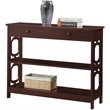 Convenience Concepts Omega Storage Console Table in Espresso Wood Finish