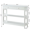 Convenience Concepts Omega Storage Console Table in White Wood Finish