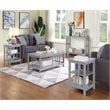 Convenience Concepts Mission Coffee Table in Gray Wood Finish