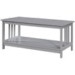 Convenience Concepts Mission Coffee Table in Gray Wood Finish