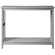 Convenience Concepts Mission Console Table in Gray Wood Finish with Shelf