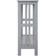 Convenience Concepts Mission Console Table in Gray Wood Finish with Shelf