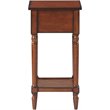Convenience Concepts End Table Nightstand Bedside Square in Wood - Mahogany
