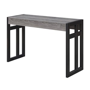 Convenience Concepts Monterey Console Table in Weathered Gray Wood and Metal
