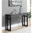 Convenience Concepts Monterey Console Table in Weathered Gray Wood and Metal