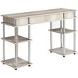 Convenience Concepts Designs2Go Writing Desk in Ice Off White Wood Finish