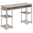 Convenience Concepts Designs2Go Writing Desk in Ice Off White Wood Finish
