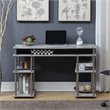 Convenience Concepts Designs2Go Writing Desk in Faux Birch Gray Wood Finish