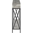 Convenience Concepts Tucson Deluxe Console Table in Faux Birch Gray Wood