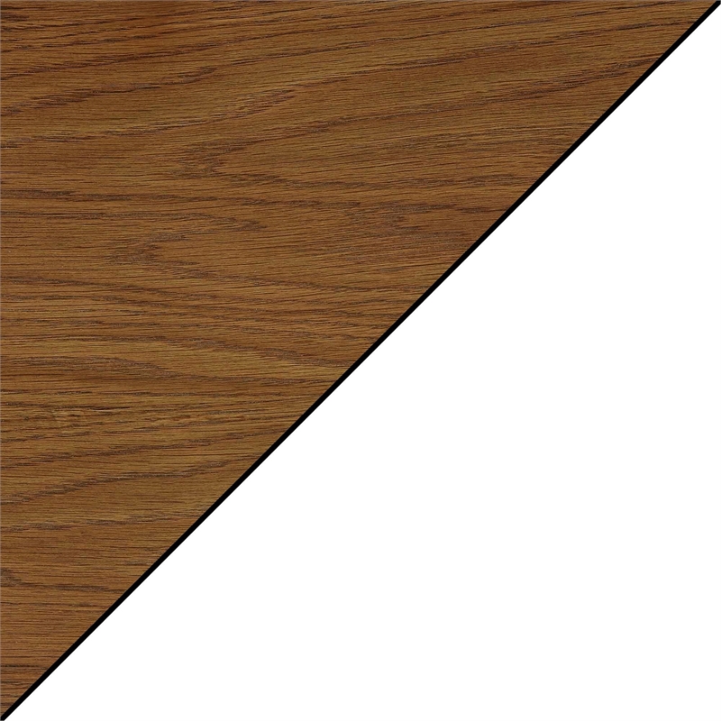 Convenience Concepts American Heritage Wedge End Table in White Wood Finish