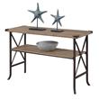 Convenience Concepts Brookline Console Table in Beige Driftwood Wood Finish