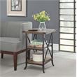 Convenience Concepts Brookline End Table in Beige Driftwood Wood Finish