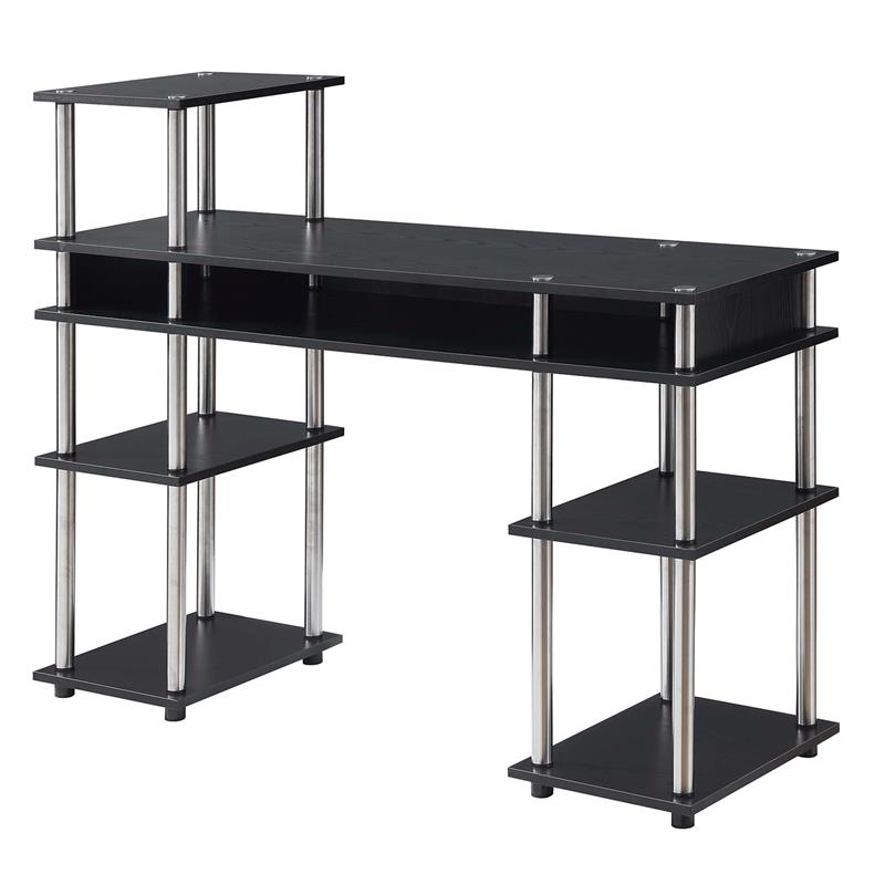 Convenience Concepts Designs2go Deluxe No Tools Student Desk 131536bl